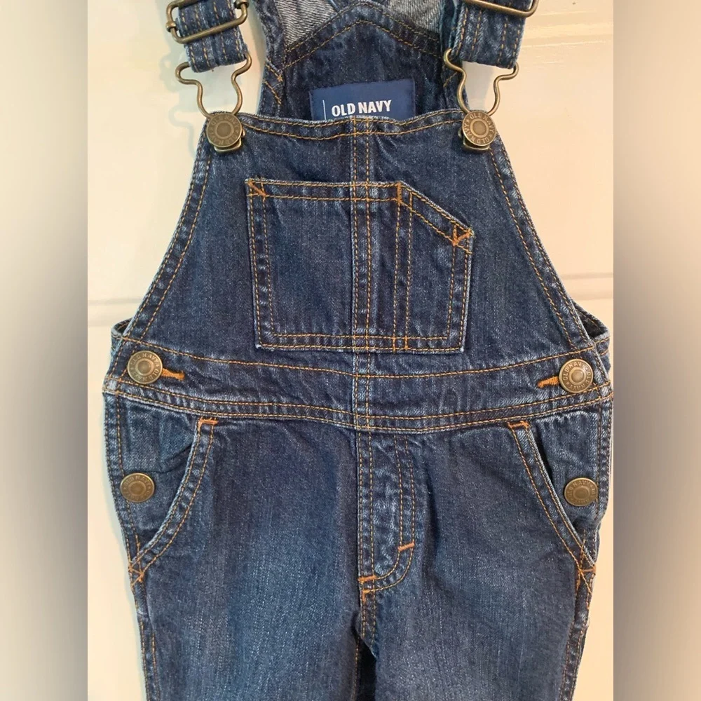 Old Navy Medium Wash Infant Boys Denim Bib Overalls Size 18-24M